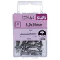 Vis agglo tete fraisee pozidriv 5x30 inox A4 lot de 20 pieces