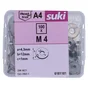 Rondelle large diametre 4mm inox A4 lot de 100 pieces