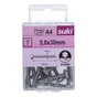 Vis agglo tete ronde pozidriv 5x30 inox A4 lot de 12 pieces