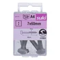 Tirefond 7x60 inox A4 lot de 4 pieces