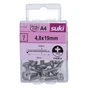 Vis tole tete ronde 4,8x19 inox A4 lot de 12 pieces