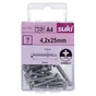 Vis tole tete ronde 4,2x25 inox A4 lot de 18 pieces