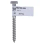 Tirefond 10x100mm inox A4 piece