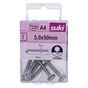 Vis agglo tete ronde pozidriv 5x40 inox A4 lot de 6 pieces