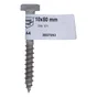 Tirefond 10x80mm inox A4 piece