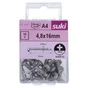 Vis tole tete ronde 4,8x16 inox A4 lot de 18 pieces