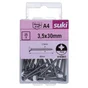 Vis agglo tete fraisee pozidriv 3,5x30 inox A4 lot de 25 pieces