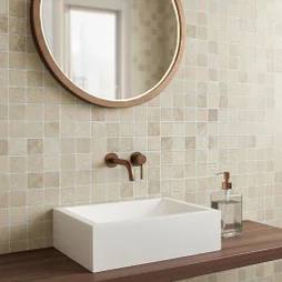 Mosaique 4.8x4.8 travertin ivoire 3680