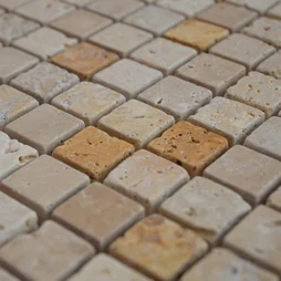 Mosaique 2.3x2.3 travertin mix 1135