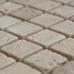 Mosaique 2.3x2.3 travertin ivoire 212