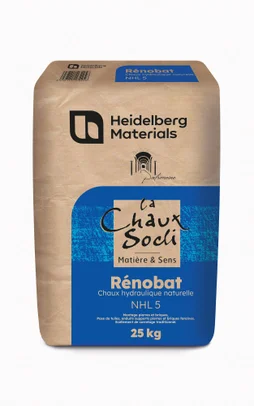Chaux hydraulique RENOBAT, 25 kg, CALCIA