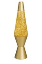 Lampe LED paillettes Romy, acier, or, H.36cm