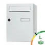 Boîte à colis normalisée ECLIPSE acier blanc mat RENZ, 1 porte extérieure