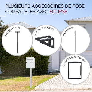 Boîte à colis normalisée ECLIPSE acier blanc mat RENZ, 1 porte extérieure