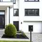 Boîte à colis normalisée ECLIPSE acier noir mat RENZ, 1 porte extérieure