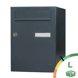 Boîte à colis normalisée ECLIPSE acier anthracite mat RENZ, 1 porte extérieure