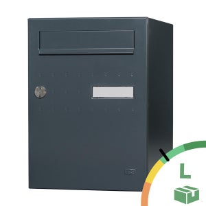 Boîte à colis normalisée ECLIPSE acier anthracite mat RENZ, 1 porte extérieure