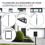 Boîte à colis normalisée ECLIPSE acier anthracite mat RENZ, 1 porte extérieure