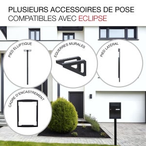 Boîte à colis normalisée ECLIPSE acier anthracite mat RENZ, 1 porte extérieure