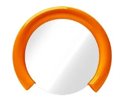 Miroir rond orange Pop diam.43 cm