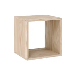 Etagere 1 case spaceo kub pin  h36xl36xp31,7cm