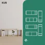 Cube de rangement SPACEO Kub pin 3X1 cases H104.9 x l36 x P31.7 cm