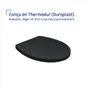 Abattant wc thermodur easy frein chute declip noir sensea