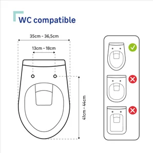 Abattant wc bois compresse purity frein de chute declip chene sensea