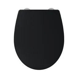 Abattant wc thermodur remix frein chute declip noir sensea