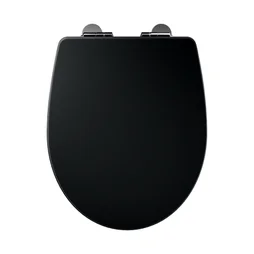 Abattant wc bois compresse purity frein de chute declip noir sensea