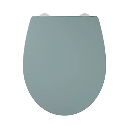 Abattant wc thermodur remix frein chute declip bleu celadon sensea