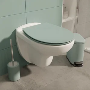 Abattant wc thermodur remix frein chute declip bleu celadon sensea