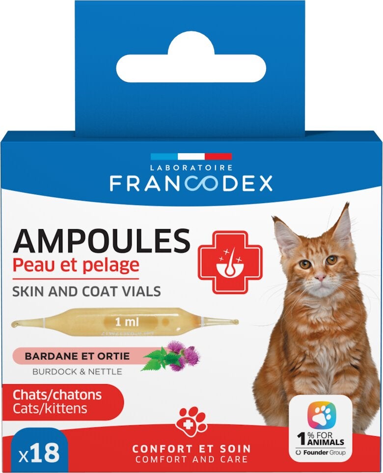 Complément alimentaire chat peau/pelage x18