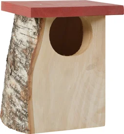 Nid rouge gorge bois massif 17mm hut d85 18x17x24cm/17mm rouge Zolux