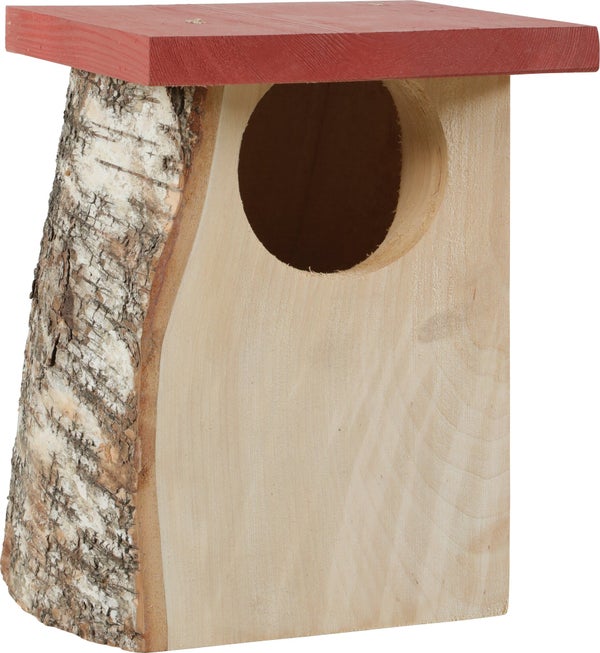 Nid rouge gorge bois massif 17mm hut d85 18x17x24cm/17mm rouge Zolux