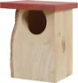 Nid rouge gorge bois massif 17mm hut d85 18x17x24cm/17mm rouge Zolux