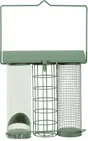 Mangeoire oiseaux du jardin trio métal/plast 75x210x350mm sauge Zolux