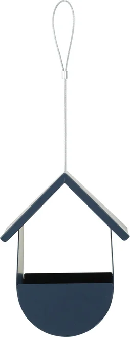Mangeoire oiseaux du jardin cabane métal 135x120x325mm marine Zolux