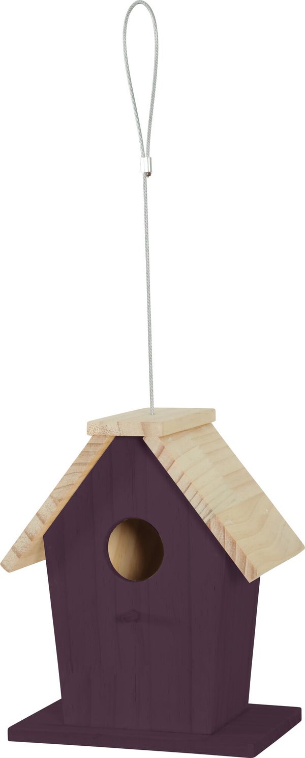 Nid oiseaux du jardin bois flora 1 167x111x200mm cerise Zolux