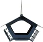 Mangeoire oiseaux du jardin cabane duo xl 30x19x20cm marine Zolux
