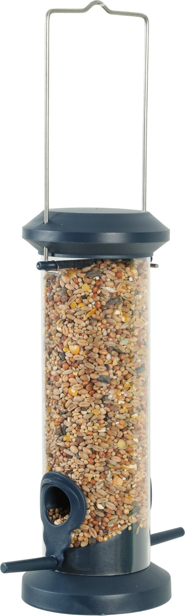 Mangeoire oiseaux du jardin silo 2 perchoirs 87x130x325mm marine Zolux