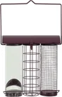 Mangeoire oiseaux du jardin trio métal/plast 75x210x350mm cerise Zolux
