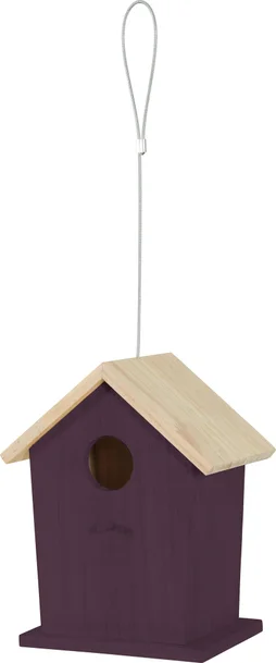 Nid oiseaux du jardin bois flora 2 150x190x228mm cerise Zolux