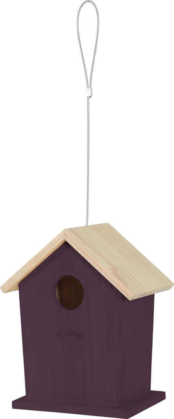 Nid oiseaux du jardin bois flora 2 150x190x228mm cerise Zolux