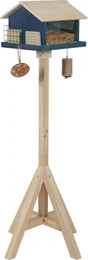 Mangeoire oiseaux du jardin sur pied flora xl 54x54x140cm marine Zolux