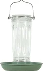 Mangeoire oiseaux du jardin verre/métal d16 h28cm sauge Zolux
