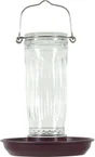 Mangeoire oiseaux du jardin verre/métal d16 h28cm cerise Zolux