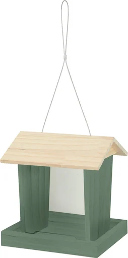Mangeoire oiseaux du jardin bois flora 3 200x219x236mm sauge Zolux