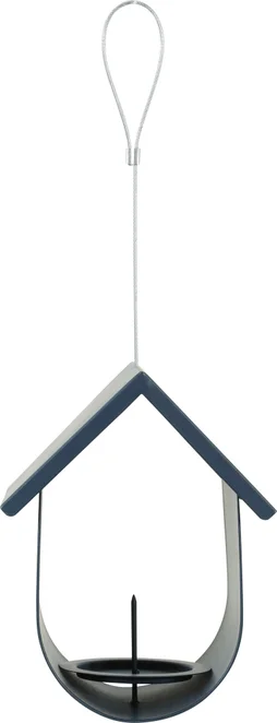 Support boule de graisse geante cabane métal 14.6x12x28cm marine Zolux