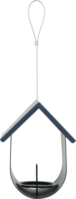 Support boule de graisse geante cabane metal 14.6x12x28cm marine Zolux